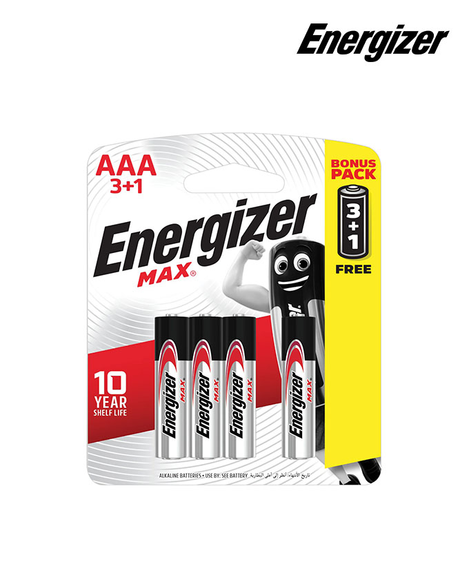Energizer Max AAA 3+1